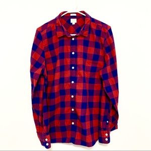J. Crew Boy Fit Women’s Checked Flannel XL
